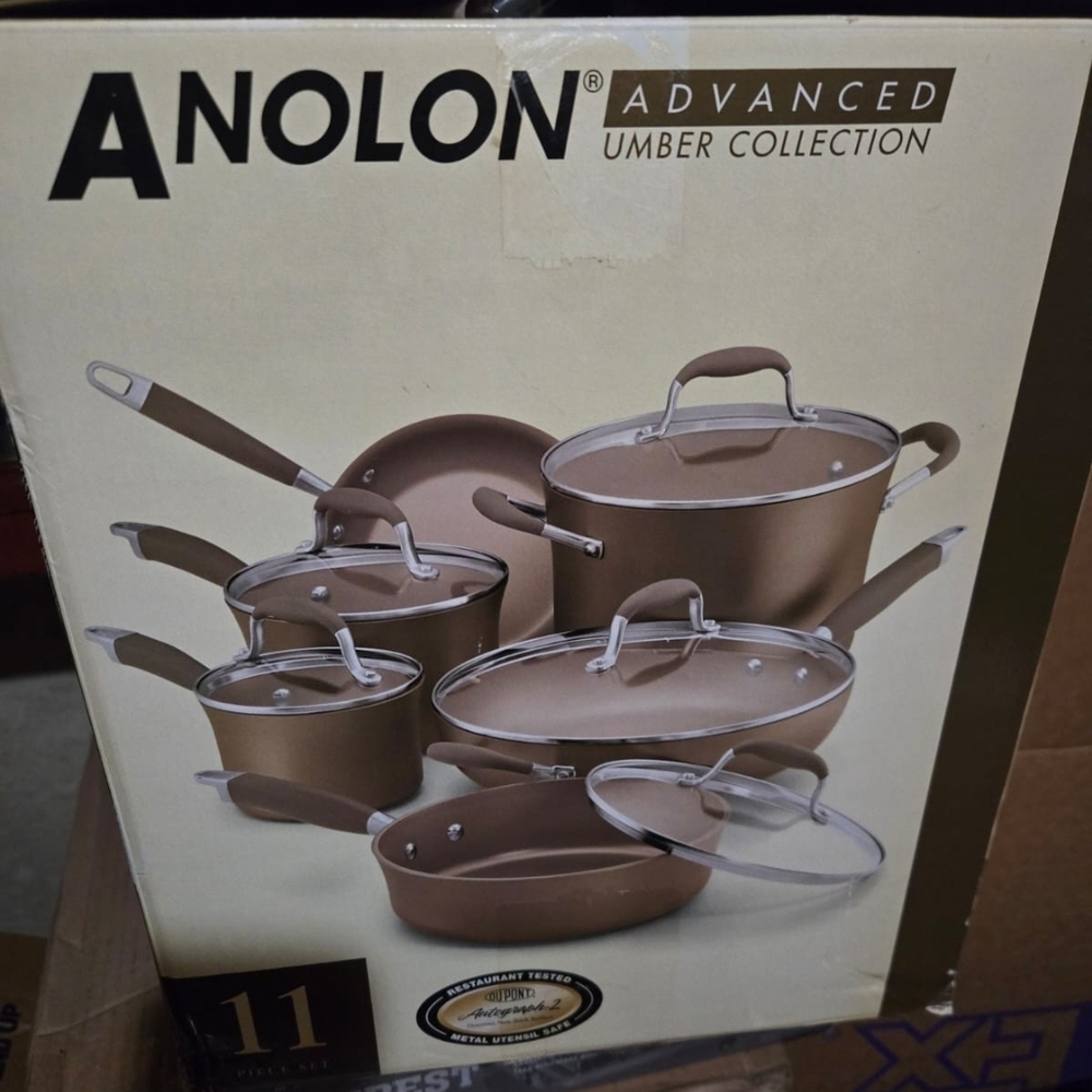 Advanced Umber 11-Piece Cookware Set - Brown